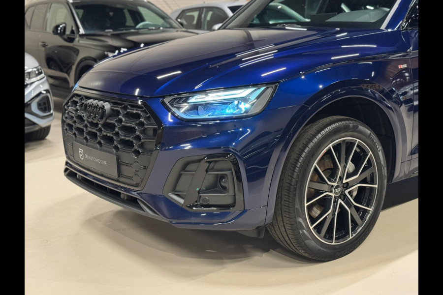 Audi Q5 50 TFSI e 265PK 3X S-Line Black Optik, Pano, Virtual Cockpit, Camera, Navi, Cruise, Clima, Multistuur, Dealer Onderhouden