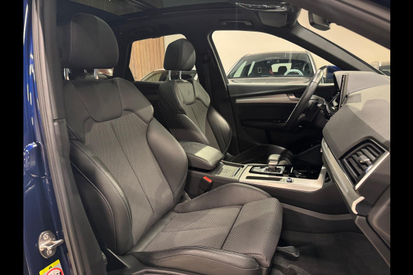Audi Q5 50 TFSI e 265PK 3X S-Line Black Optik, Pano, Virtual Cockpit, Camera, Navi, Cruise, Clima, Multistuur, Dealer Onderhouden