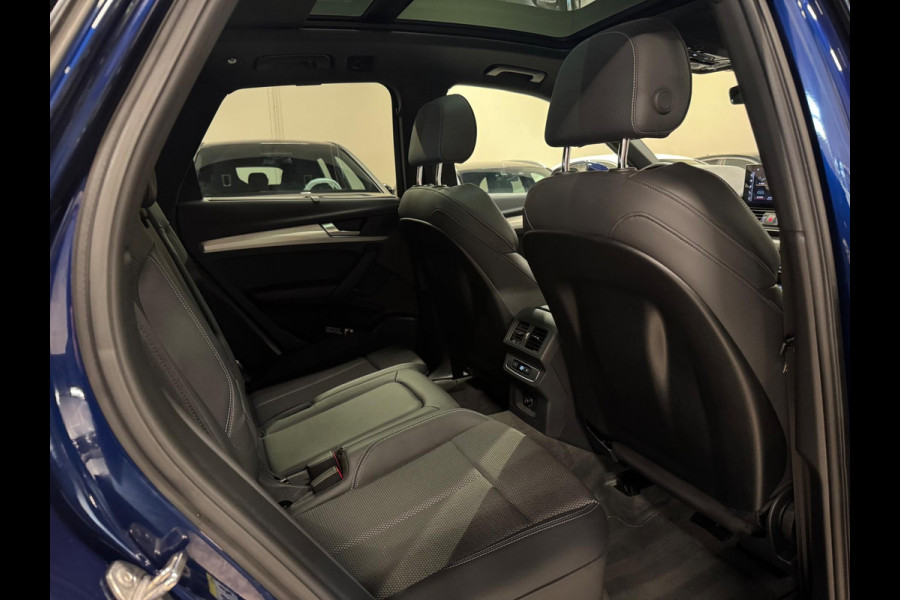 Audi Q5 50 TFSI e 265PK 3X S-Line Black Optik, Pano, Virtual Cockpit, Camera, Navi, Cruise, Clima, Multistuur, Dealer Onderhouden