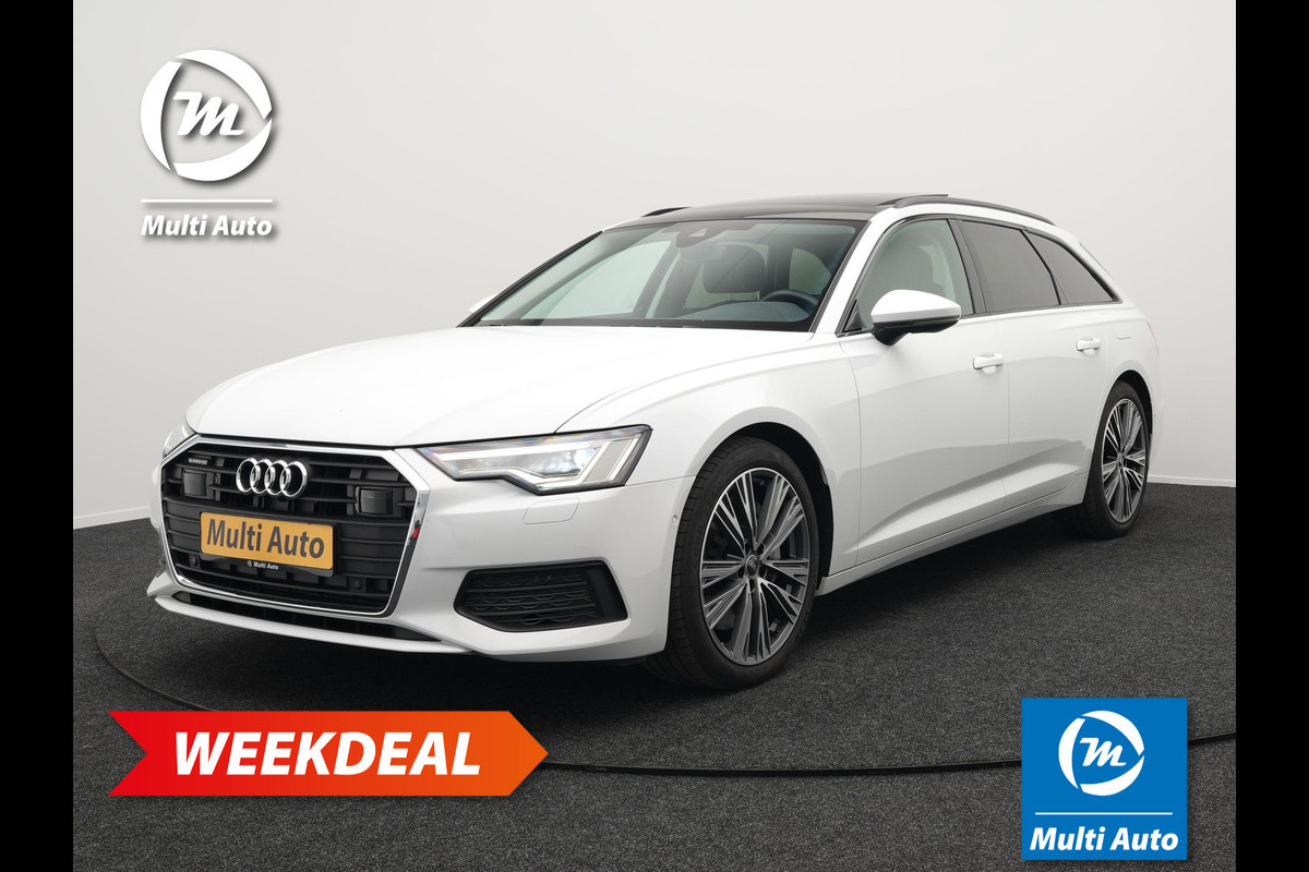 Audi A6 Avant 50 TFSI e quattro S Line Plug in Hybrid PHEV | Panodak | Carplay | Adaptive Cruise | Lederen Stoelen & Memory | Virtual Cockpit  | 20"L.M | Matrix LED |