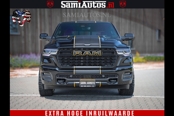 Dodge Ram 1500 Limited Night High Output 540HP 706Nm | Massage + Full Option | De Meest Luxe en Volle Pick-Up in zijn Klasse | Comfortabele Dubbele Cabine met Royale 5 Zitplaatsen | BPM vrij | Nu Leverbaar uit Voorraad | Voorraad Nr 2324 - 5142