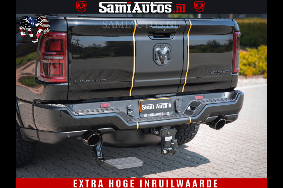 Dodge Ram 1500 Limited Night High Output 540HP 706Nm | Massage + Full Option | De Meest Luxe en Volle Pick-Up in zijn Klasse | Comfortabele Dubbele Cabine met Royale 5 Zitplaatsen | BPM vrij | Nu Leverbaar uit Voorraad | Voorraad Nr 2324 - 5142