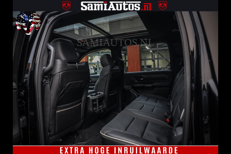 Dodge Ram 1500 Limited Night High Output 540HP 706Nm | Massage + Full Option | De Meest Luxe en Volle Pick-Up in zijn Klasse | Comfortabele Dubbele Cabine met Royale 5 Zitplaatsen | BPM vrij | Nu Leverbaar uit Voorraad | Voorraad Nr 2324 - 5142