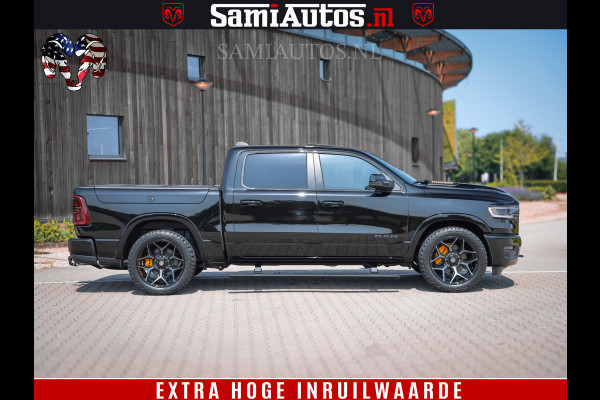 Dodge Ram 1500 Limited Night High Output 540HP 706Nm | Massage + Full Option | De Meest Luxe en Volle Pick-Up in zijn Klasse | Comfortabele Dubbele Cabine met Royale 5 Zitplaatsen | BPM vrij | Nu Leverbaar uit Voorraad | Voorraad Nr 2324 - 5142