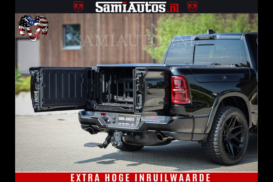 Dodge Ram 1500 Limited Night High Output 540HP 706Nm | Massage + Full Option | De Meest Luxe en Volle Pick-Up in zijn Klasse | Comfortabele Dubbele Cabine met Royale 5 Zitplaatsen | BPM vrij | Nu Leverbaar uit Voorraad | Voorraad Nr 2334 - 5409