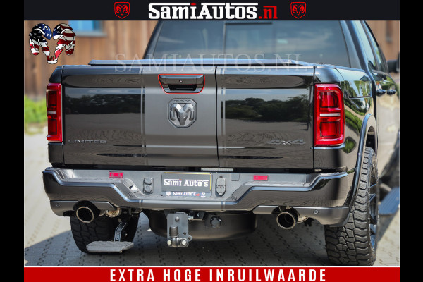 Dodge Ram 1500 Limited Night High Output 540HP 706Nm | Massage + Full Option | De Meest Luxe en Volle Pick-Up in zijn Klasse | Comfortabele Dubbele Cabine met Royale 5 Zitplaatsen | BPM vrij | Nu Leverbaar uit Voorraad | Voorraad Nr 2334 - 5409