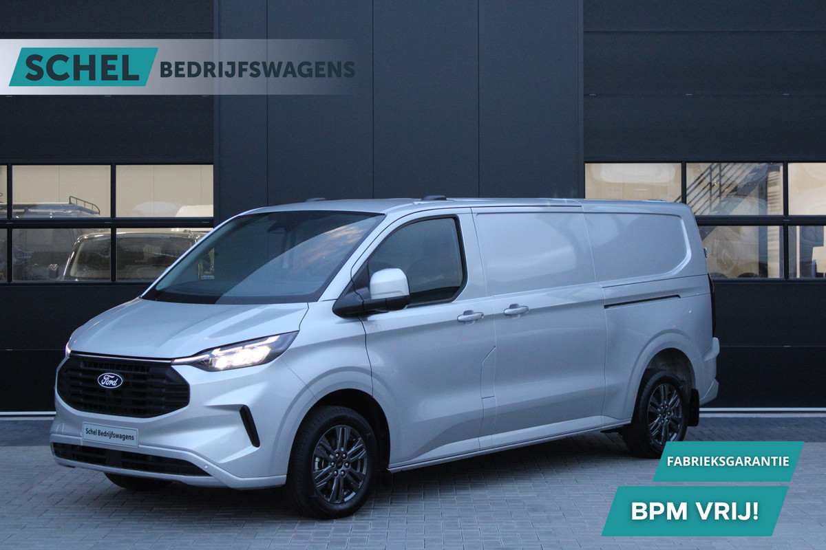 Ford Transit Custom 320 2.0 TDCI L2H1 Limited 170pk - 2x Schuifdeur - Adaptive Cruise - Blind spot - Navigatie - Camera - Draadloos laden - Stoelver