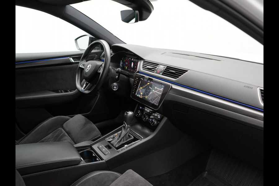 Škoda Superb Combi 1.4 TSI iV Sportline Business Plug In Hybrid 218pk Dealer O.H PHEV | Adaptive Cruise | Alcantara Sportstoelen Memory & Verwarmd | Apple Carplay | Sfeerverlichting | Keyless | Blis | Camera | Virtual | Navigatie | DAB |