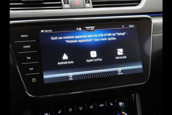 Škoda Superb Combi 1.4 TSI iV Sportline Business Plug In Hybrid 218pk Dealer O.H PHEV | Adaptive Cruise | Alcantara Sportstoelen Memory & Verwarmd | Apple Carplay | Sfeerverlichting | Keyless | Blis | Camera | Virtual | Navigatie | DAB |