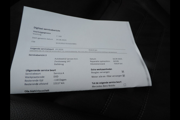 Mercedes-Benz C-Klasse Estate 180 Business Solution AMG lage km