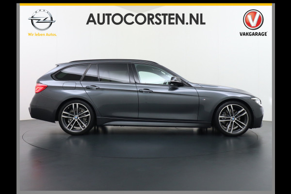 BMW 3 Serie Touring 330i AUT-8 M-Sport Pack Leder+Memory Harman&Kardon® Audio Adap.Cruise Apple Carplay Head-Up Navi 19" Virtual CockpitCame Lmv  Stoelverwarming DAB Elek.Achterklep Zwarte-Hemel Adaptieve Led Wifi Surround Camera Origineel Nederlandse Auto Zeer compleet! € 71.000 nieuwprijs !