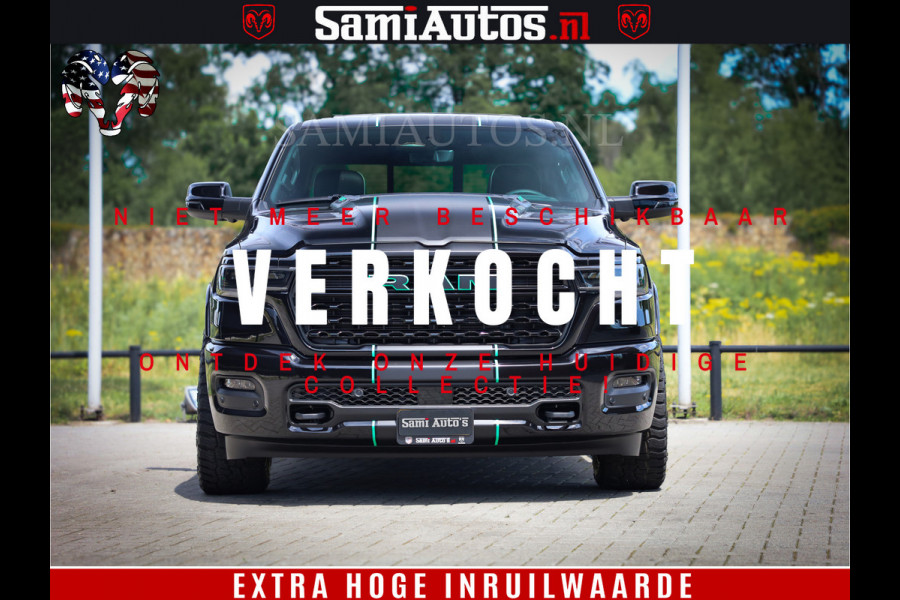 Dodge Ram 1500 Limited H.O 540HP 706Nm | Massage + Full Option | De Meest Luxe en Volle Pick-Up in zijn Klasse | Comfortabele Dubbele Cabine met Royale 5 Zitplaatsen | BPM vrij | Nu Leverbaar uit Voorraad | Voorraad Nr 2332 - 5179