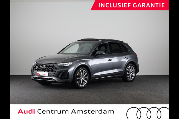 Audi Q5 55 TFSI e S edition 367 pk S-tronic | Verlengde garantie | Navigatie | Panoramadak | Elektr. trekhaak | Rondomzicht camera | B&O Soundsystem | Lichtmetalen velgen 20" | S-Line |