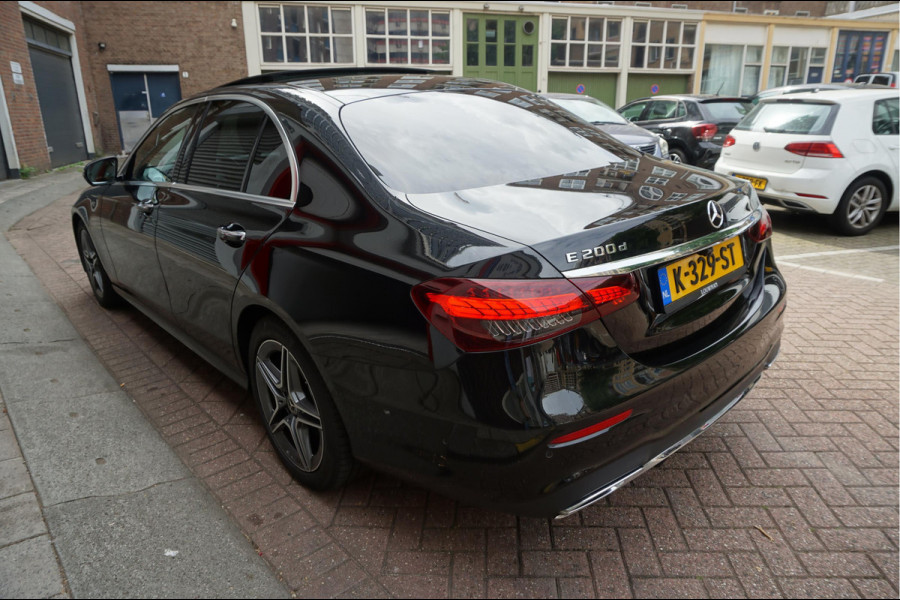 Mercedes-Benz E-Klasse 200 d Business Solution AMG | NL AUTO | 1ste Eigenaar | Dealer onderhouden | Panoramadak | Sfeerverlichting | Leder | 360 camera | Cruise + Lane | Burmester