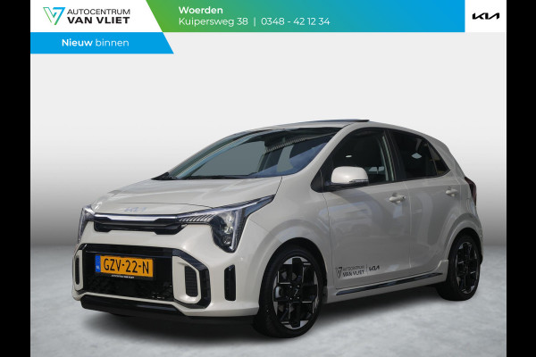 Kia Picanto 1.0 DPI GT-Line | Cruise | Clima | Carplay | Camera | Keyless | Stoel-stuurverwarming | Schuif-kanteldak |