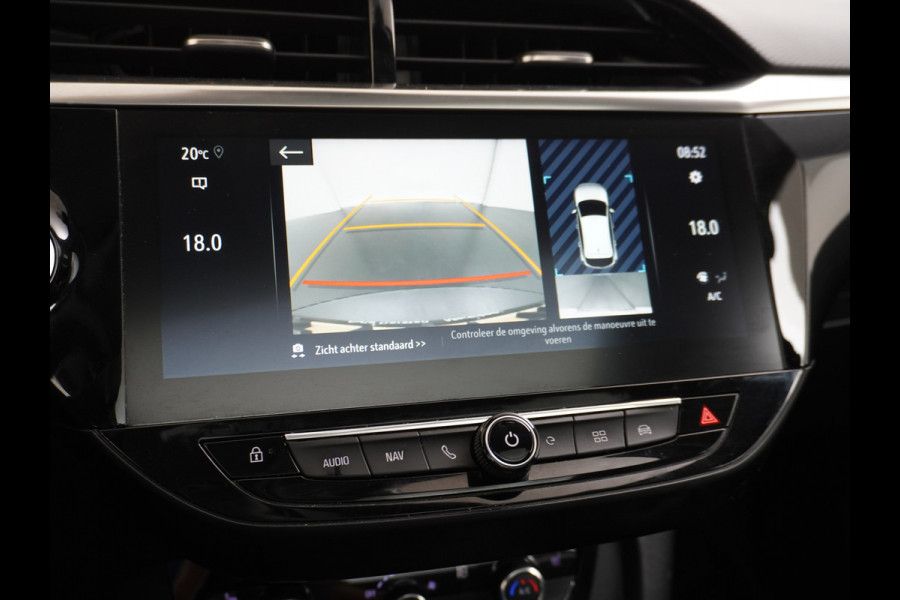 Opel CORSA-E Elegance 50kWh SOH 90% Leder 360°Camera Panoramadak Zwart Dak Navi Ecc Apple Carplay Android Auto Cruise Control Stoel+Stuurverwarming DAB+ Pdc Lmv Led Origineel Nederlandse Auto