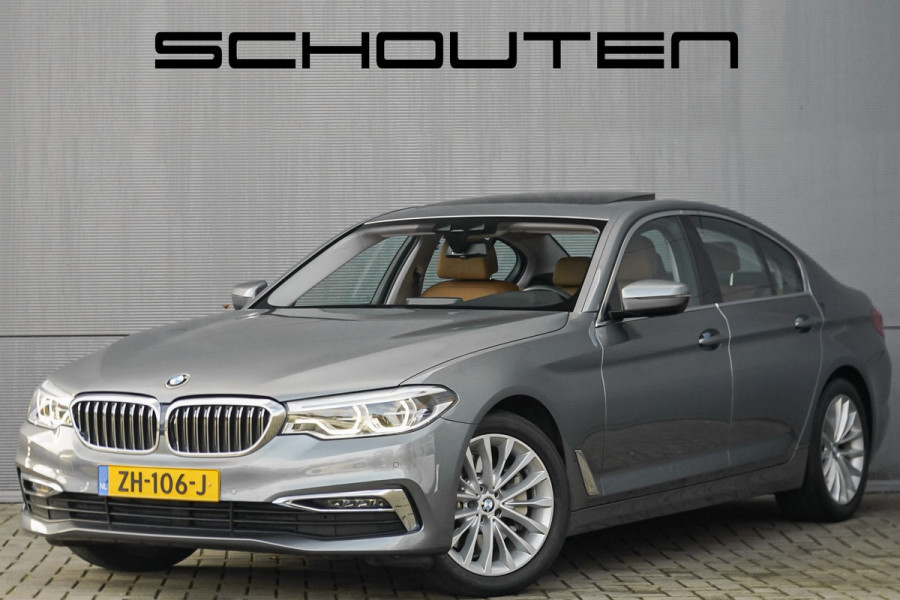 BMW 5 Serie 530i High Ex Luxury Schuifdak Comfortstoel Navi Trekhaak Camera