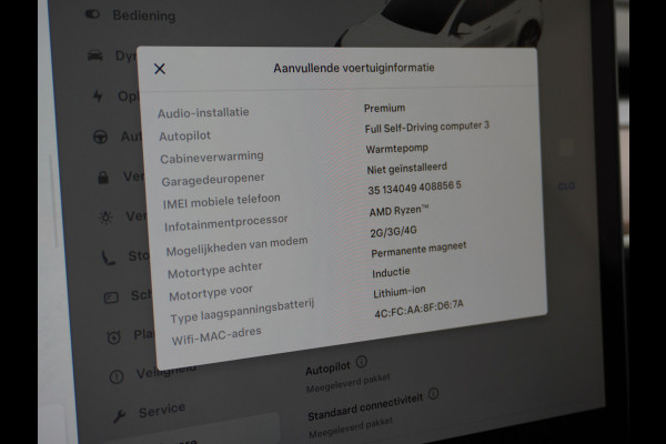 Tesla Model Y Long Range AWD 75kWh Warmtepomp  Autopilot FSD-Computer 3 Leder Pano-dak Elektr.Stuur+Stoel+Verwarmd Navi Ecc Premium Audio Keyl Camera's Elektr.AchterKlep Parkeer Assistent Sentry-Mode Privacyglas Bluetooth Dodehoek detector Connected services AMD-Ryzen Processor™ 1.600kg Trekvermogen Origineel Nederlandse Auto Garantie op Accu en Motor tot 20-01-2021 max. 192.000km