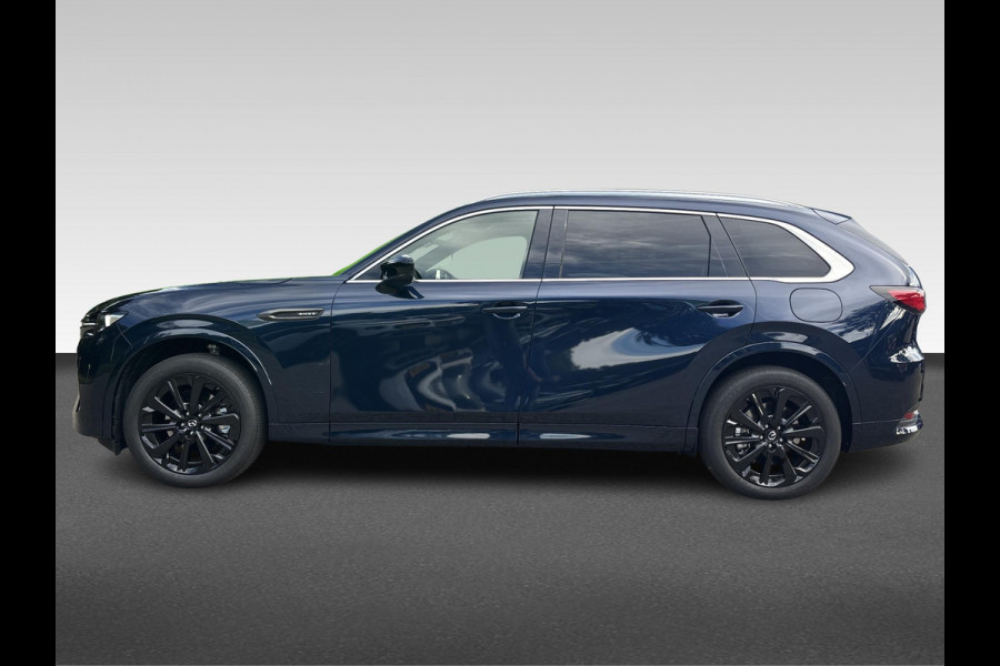 Mazda CX-80 2.5 e-SkyActiv PHEV Homura Plus 7-zitter Uitklapbare trekhaak | klasse III alarm | meest luxe uitvoering Nieuwprijs €76.000,-