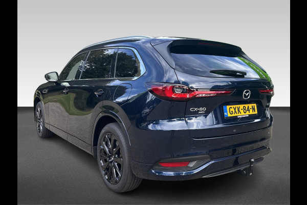 Mazda CX-80 2.5 e-SkyActiv PHEV Homura Plus 7-zitter Uitklapbare trekhaak | klasse III alarm | meest luxe uitvoering Nieuwprijs €76.000,-