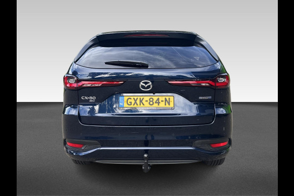 Mazda CX-80 2.5 e-SkyActiv PHEV Homura Plus 7-zitter Uitklapbare trekhaak | klasse III alarm | meest luxe uitvoering Nieuwprijs €76.000,-