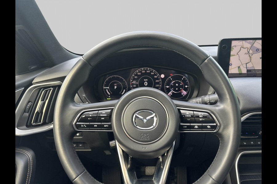 Mazda CX-80 2.5 e-SkyActiv PHEV Homura Plus 7-zitter Uitklapbare trekhaak | klasse III alarm | meest luxe uitvoering Nieuwprijs €76.000,-