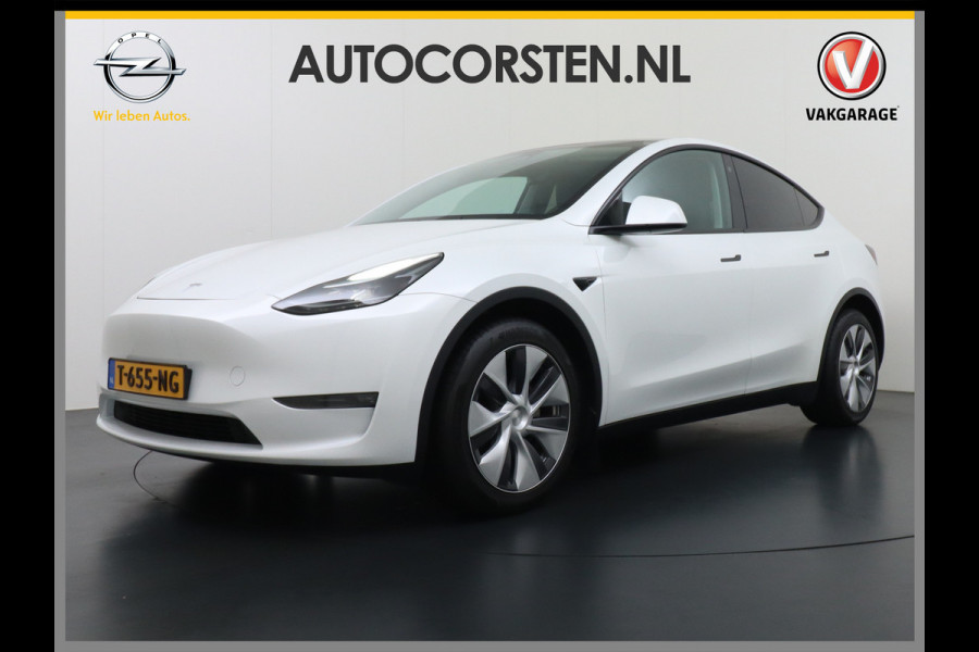 Tesla Model Y Long Range AWD 75kWh Warmtepomp  Autopilot FSD-Computer 3 Leder Pano-dak Elektr.Stuur+Stoel+Verwarmd Navi Ecc Premium Audio Keyl Camera's Elektr.AchterKlep Parkeer Assistent Sentry-Mode Privacyglas Bluetooth Dodehoek detector Connected services AMD-Ryzen Processor™ 1.600kg Trekvermogen Origineel Nederlandse Auto Garantie op Accu en Motor tot 20-01-2021 max. 192.000km