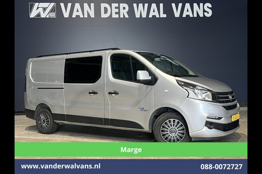 Fiat Talento 1.6 MJ **MARGE, GEEN BTW** 146pk L2H1 Dubbele cabine Euro6 Airco | 2x Zijdeur | 6-Zits | Camera | Navigatie Trekhaak, Cruisecontrol, Parkeersensoren
