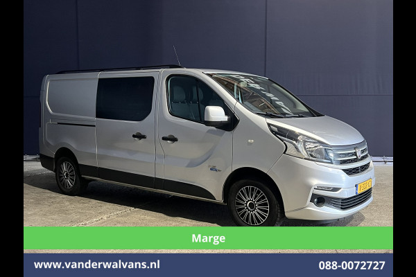 Fiat Talento 1.6 MJ **MARGE, GEEN BTW** 146pk L2H1 Dubbele cabine Euro6 Airco | 2x Zijdeur | 6-Zits | Camera | Navigatie Trekhaak, Cruisecontrol, Parkeersensoren