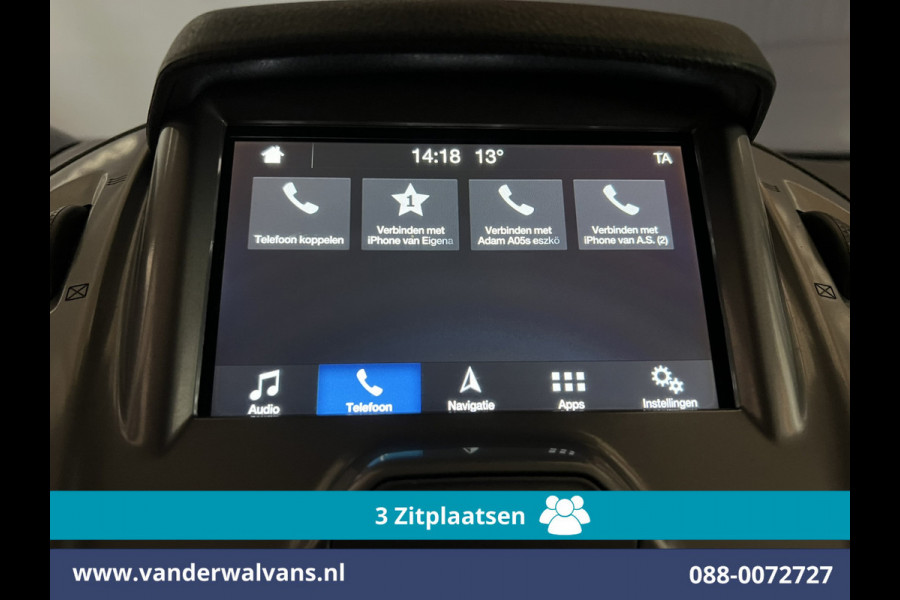 Ford Transit Connect 1.5 TDCI L1H1 Euro6 Airco | 3-Zits | Imperiaal | Camera | Navigatie | Apple Carplay | Trekhaak Parkeersensoren, LM velgen, Bijrijdersbank