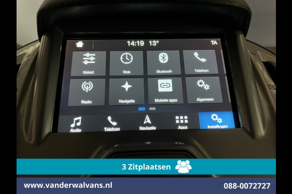 Ford Transit Connect 1.5 TDCI L1H1 Euro6 Airco | 3-Zits | Imperiaal | Camera | Navigatie | Apple Carplay | Trekhaak Parkeersensoren, LM velgen, Bijrijdersbank