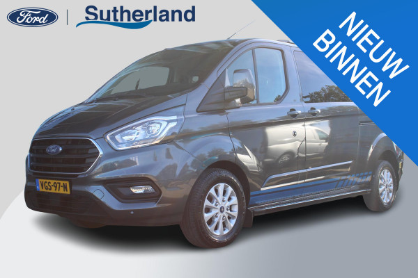 Ford Transit Custom 300 2.0 TDCI L2H1 Limited DC | Zeer Netjes! | Goed Onderhouden | Trekhaak | Dubbele Cabine | Cruise Control | Navigatie |