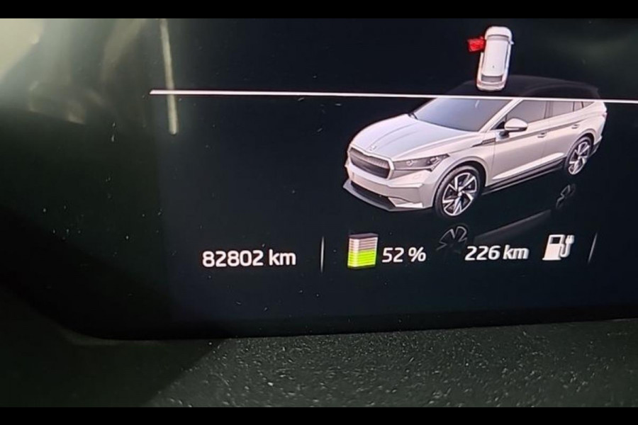 Škoda ENYAQ iV 80, panoramadak, achteruitrijcamera, stoel-stuurverwarming, 1/2 leder, vele opties,, eerste eigenaar