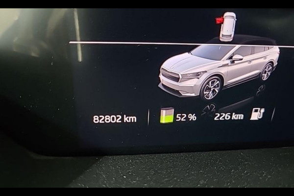 Škoda ENYAQ iV 80, panoramadak, achteruitrijcamera, stoel-stuurverwarming, 1/2 leder, vele opties,, eerste eigenaar