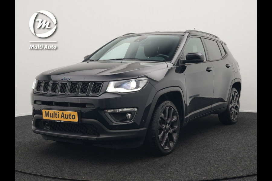 Jeep Compass 4xe 240 Electric S Plug In Hybrid 240pk Dealer O.H PHEV | Lederen Sportstoelen Memory & Verwarmd | Camera | Navigatie | Blis | Keyless | Stuur Verwarmd | Cruise Control | DAB |