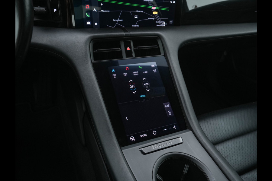 Porsche Taycan 79 kWh [3-Fase] {SOH-100%} (INCL-BTW) *LUXURY-LEATHER | FULL-LED | DIGI-COCKPIT | NAVI-FULLMAP | SPORTSEATS | ECC | CARPLAY | PDC | CRUISE | DAB | 19''ALU*