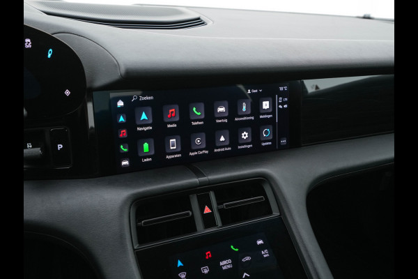Porsche Taycan 79 kWh [3-Fase] {SOH-100%} (INCL-BTW) *LUXURY-LEATHER | FULL-LED | DIGI-COCKPIT | NAVI-FULLMAP | SPORTSEATS | ECC | CARPLAY | PDC | CRUISE | DAB | 19''ALU*