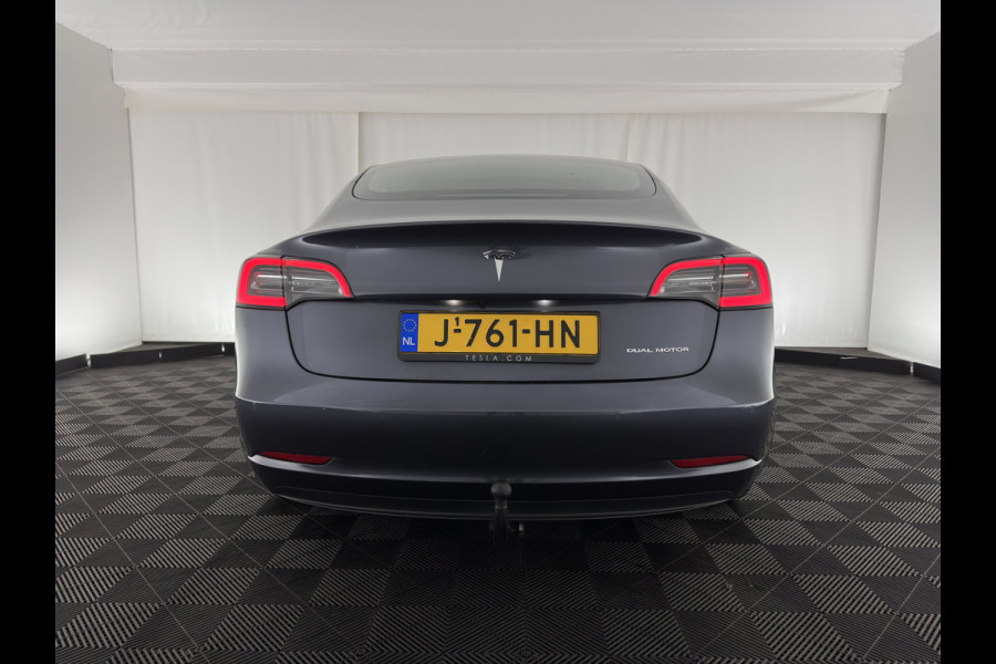 Tesla Model 3 Long Range AWD 75 kWh [ 3-Fase ] {SOH-89%} (INCL-BTW) Aut. *PANO | AUTO-PILOT | LUXURY-LEATHER | KEYLESS | FULL-LED | MEMORY-PACK | SURROUND-VIEW | DAB | CARPLAY | DIGI-COCKPIT | LANE-ASSIST | COMFORT-SEATS | TOWBAR | 18"ALU*