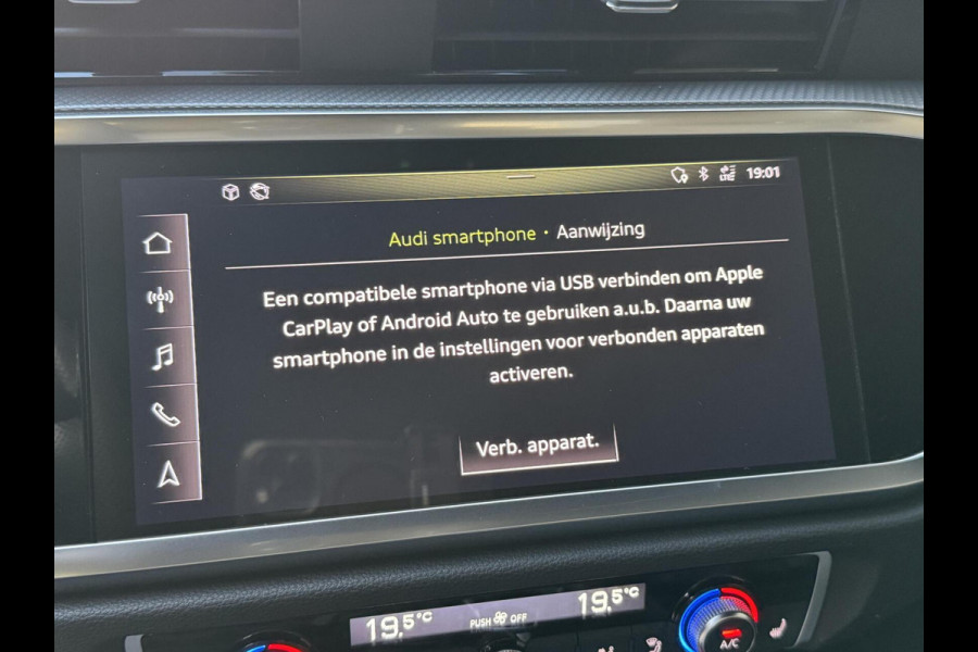 Audi Q3 40 TFSI quattro S Line Automaat | Leren bekleding | Stoelverwarming | Climate control | Cruise control | Lane assist & dode hoek