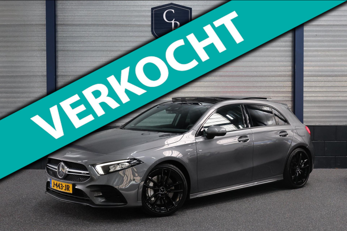 Mercedes-Benz A-Klasse AMG 35 4MATIC 306+PK LED/SFEER/VIRTUAL/PANO/HALF LEER+ALCANTARA+S.VERWARMING/CAM/ACC/ECC/12 MDN GARANTIE!