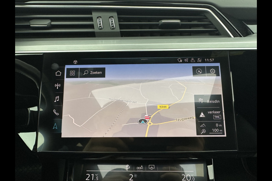 Audi e-tron 55 quattro advanced 95 kWh [3-Fase] {SOH-92%} *PANO | LUXURY-LEATHER | FULL-LED | BANG&OLUFSEN | ADAPTIVE-CRUISE | MEMORY-PACK | BLIND-SPOT | TOP-VIEW | SPORT/HEATED-SEATS | KEYLESS | DAB+ | ECC | PDC | 22''ALU*