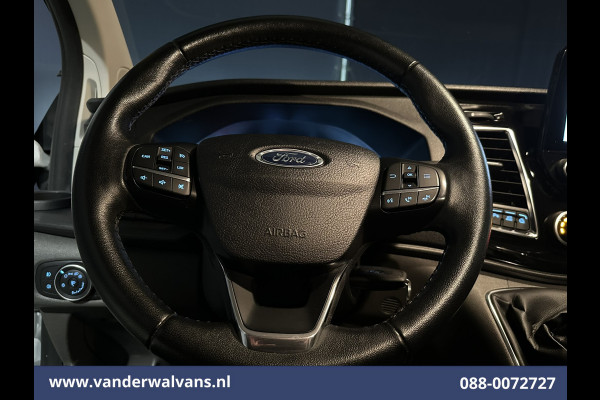 Ford Transit Custom 2.0 TDCI 185pk L1H1 Euro6 Airco | Camera | Apple Carplay | Xenon | LM velgen | Cruisecontrol | Leder Elektrisch verstelbare bestuurdersstoel, Stoelverwarming, Verwarmde voorruit, Parkeersensoren, Achterklep