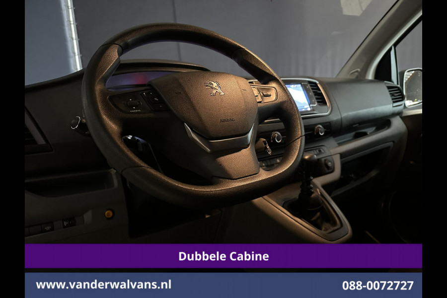 Peugeot Expert 2.0 BlueHDI 123pk L3H1 Dubbele Cabine Euro6 Airco | 6-Zits | Navigatie | 2500kg Trekhaak Apple Carplay, Android Auto, Cruiscontrol, Parkeersensoren, Bijrijdersbank