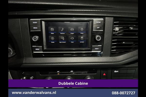 Volkswagen Transporter 2.0 TDI L2H1 Dubbele Cabine Euro6 Airco | 2200kg Trekhaak | Apple Carplay Cruiscontrol, Android Auto, 5-Zits, Parkeersensoren