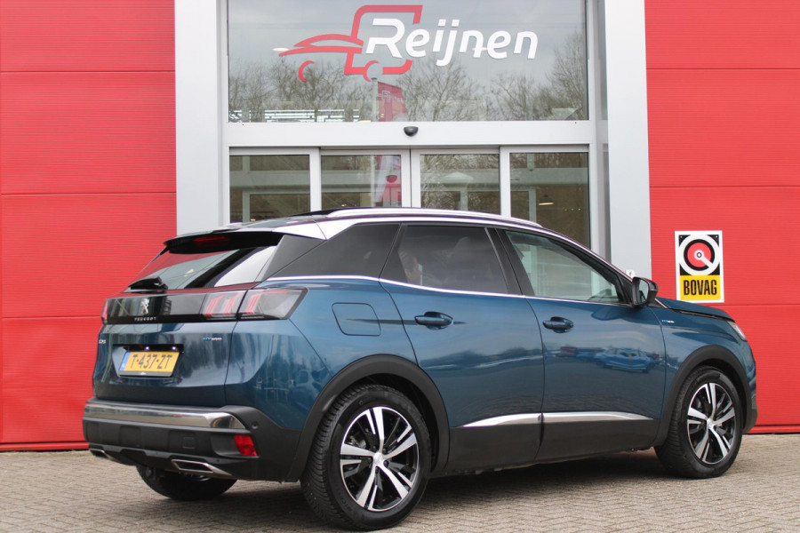 Peugeot 3008 1.6 HYbrid 225PK GT PACK BUSINESS | AFNEEMBARE TREKHAAK | COMFORT STOELEN MET MASSAGE FUNCTIE | PANORAMISCH SCHUIF/KANTEL DAK | ELEKTRISCH BEDIENBARE BESTUURDERSTOEL MET GEHEUGEN | MASSAGE FUNCTIE | STOEL VERWARMING | FOCAL AUDIO SYSTEM | AFNEEMBARE TREKHAAK | ALL SEASON BANDEN | 360° CAMERA | DRAADLOZE TELEFOONLADER | ELETRISCH BEDIENBARE ACHTERKLEP | ADAPTIVE CRUISE CONTROL | KEYLESS ENTRY/START | FULL LED KOPLAMPEN | DODEHOEK DETECTIE | APPLE CARPLAY/ANDROID AUTO |