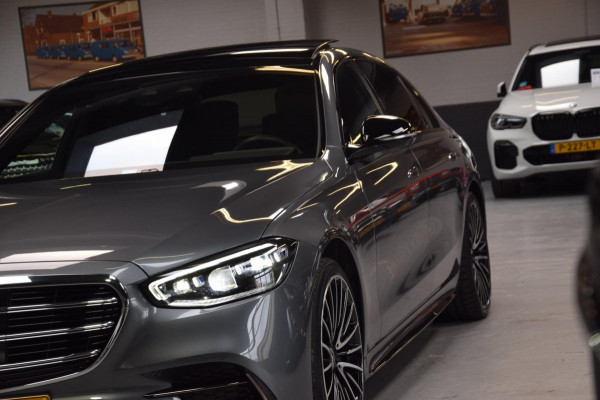 Mercedes-Benz S-Klasse 580 e 4MATIC Lang AMG Line Panoramadak|Org.NL|Dealer Onderhouden|BTW|Achterass-besturing