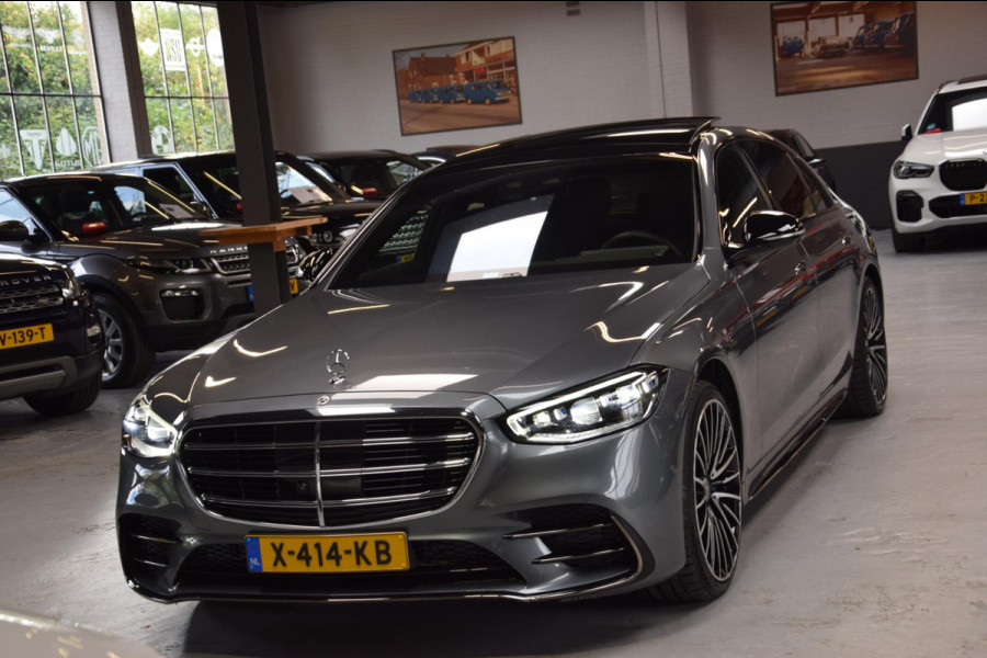 Mercedes-Benz S-Klasse 580 e 4MATIC Lang AMG Line Panoramadak|Org.NL|Dealer Onderhouden|BTW|Achterass-besturing