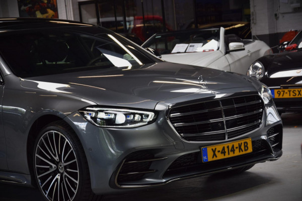 Mercedes-Benz S-Klasse 580 e 4MATIC Lang AMG Line Panoramadak|Org.NL|Dealer Onderhouden|BTW|Achterass-besturing