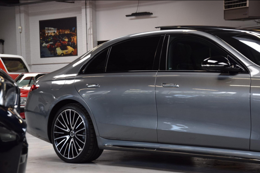 Mercedes-Benz S-Klasse 580 e 4MATIC Lang AMG Line Panoramadak|Org.NL|Dealer Onderhouden|BTW|Achterass-besturing