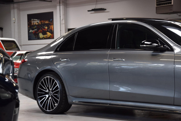 Mercedes-Benz S-Klasse 580 e 4MATIC Lang AMG Line Panoramadak|Org.NL|Dealer Onderhouden|BTW|Achterass-besturing